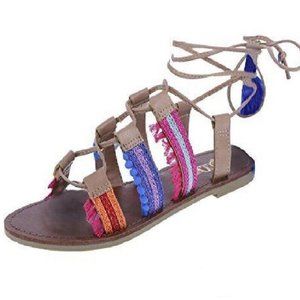 Brash Women's Rio Leg Wrap Flat Sandal
